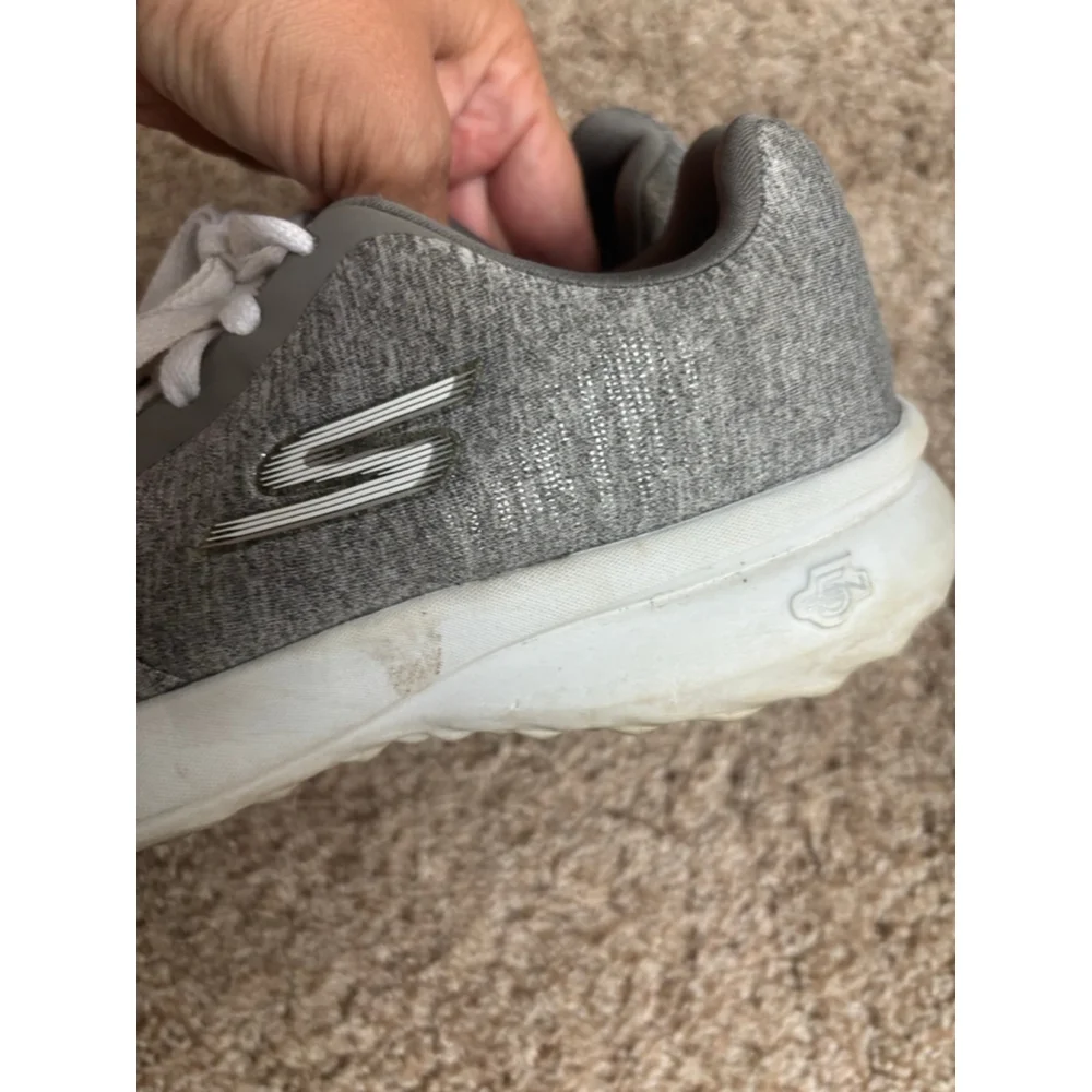Women's Skechers Go Walk Sneakers US 9 Grey White - Picture 6 of 7